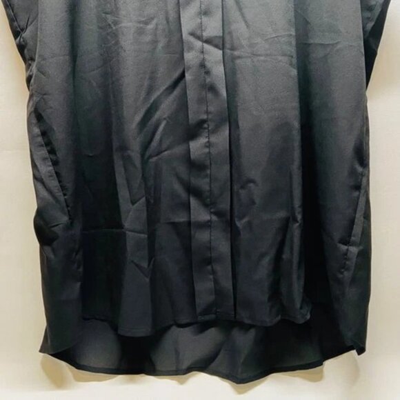 Shein Sleeveless Blouse Women's 4XL Black Flowy V-Neck Career Wear Tank Top EUC - Picture 3 of 11